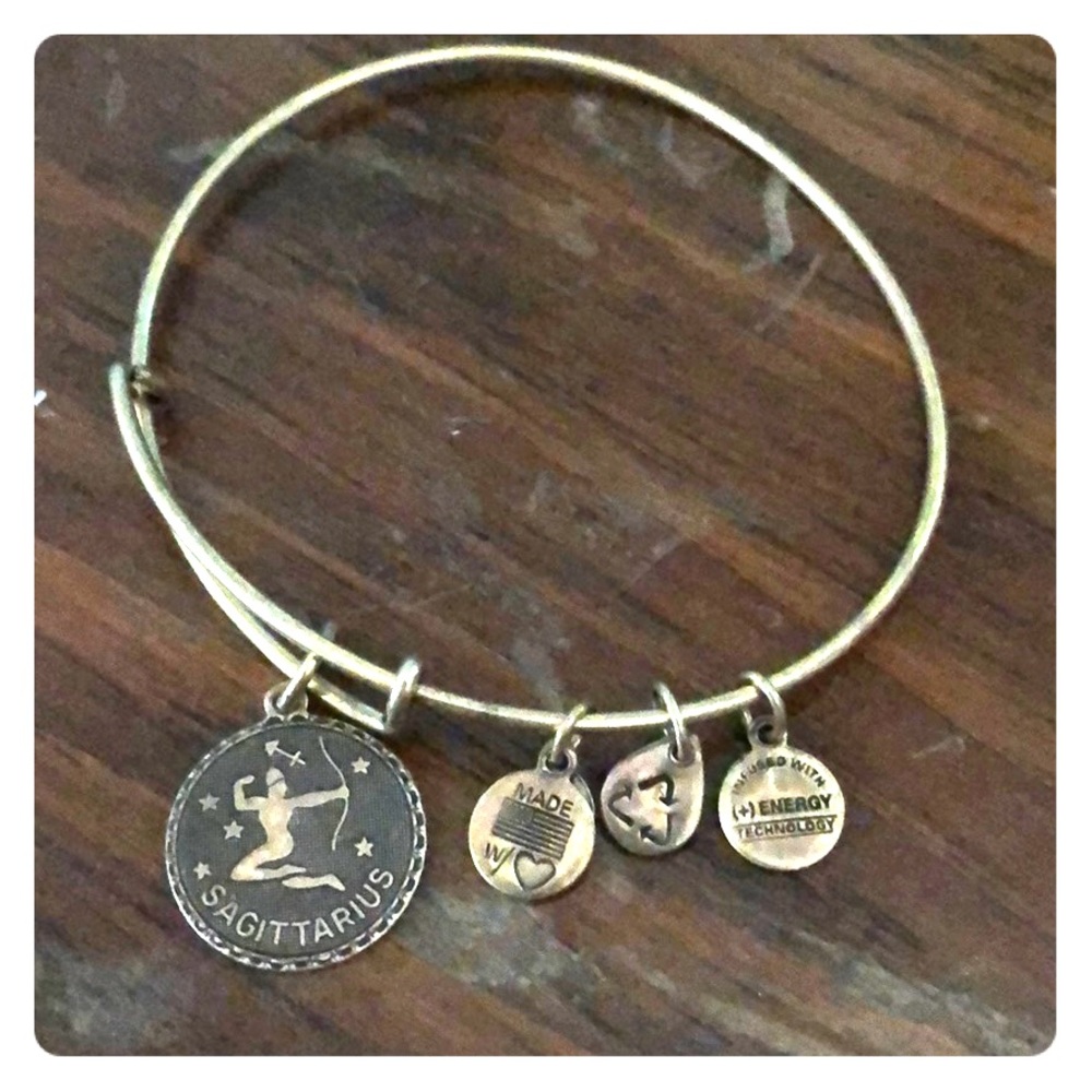 Alex and Ani Sagittarius Gold Bangle